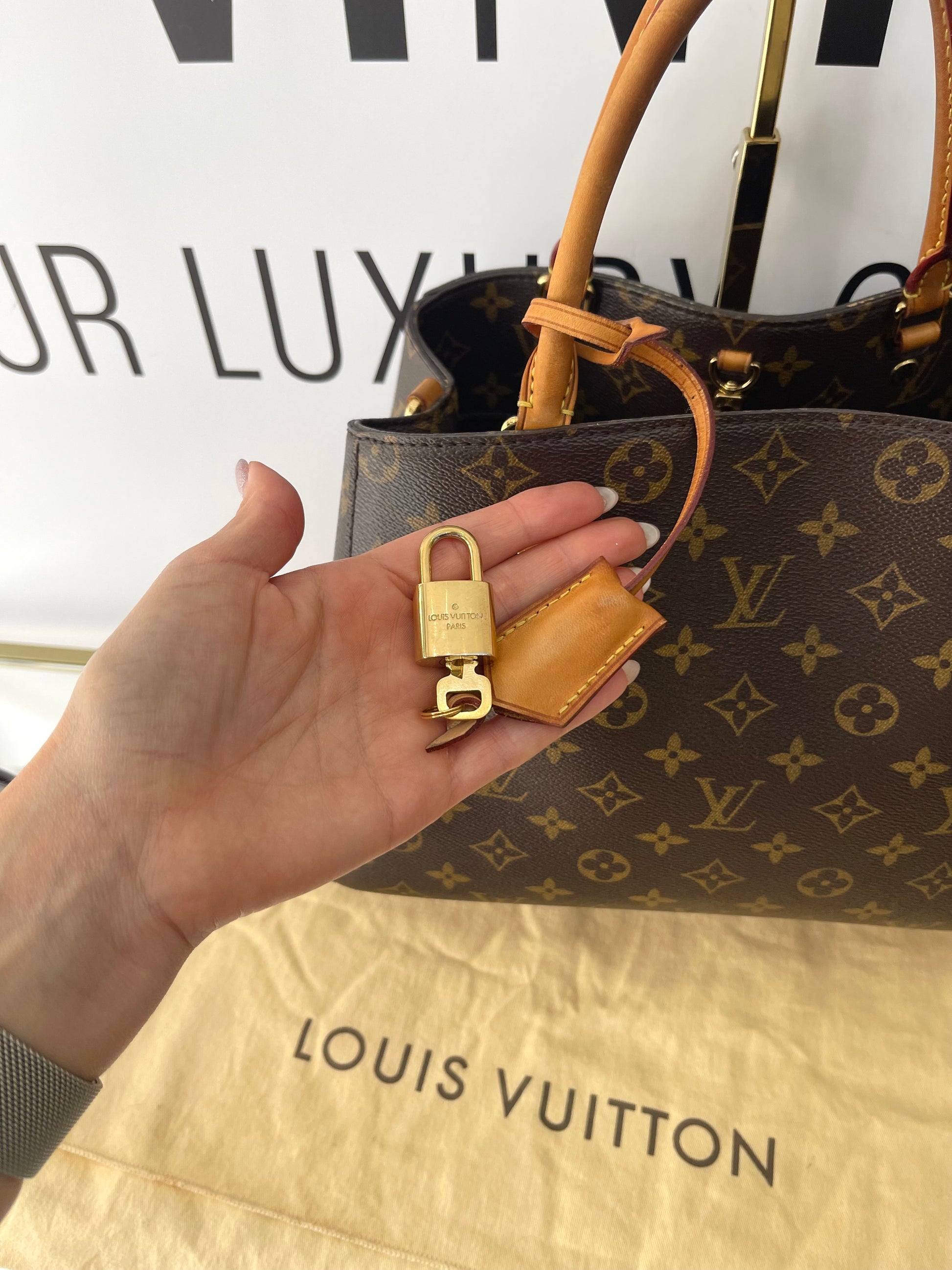 Borsa Montaigne MM Monogram Louis Vuitton