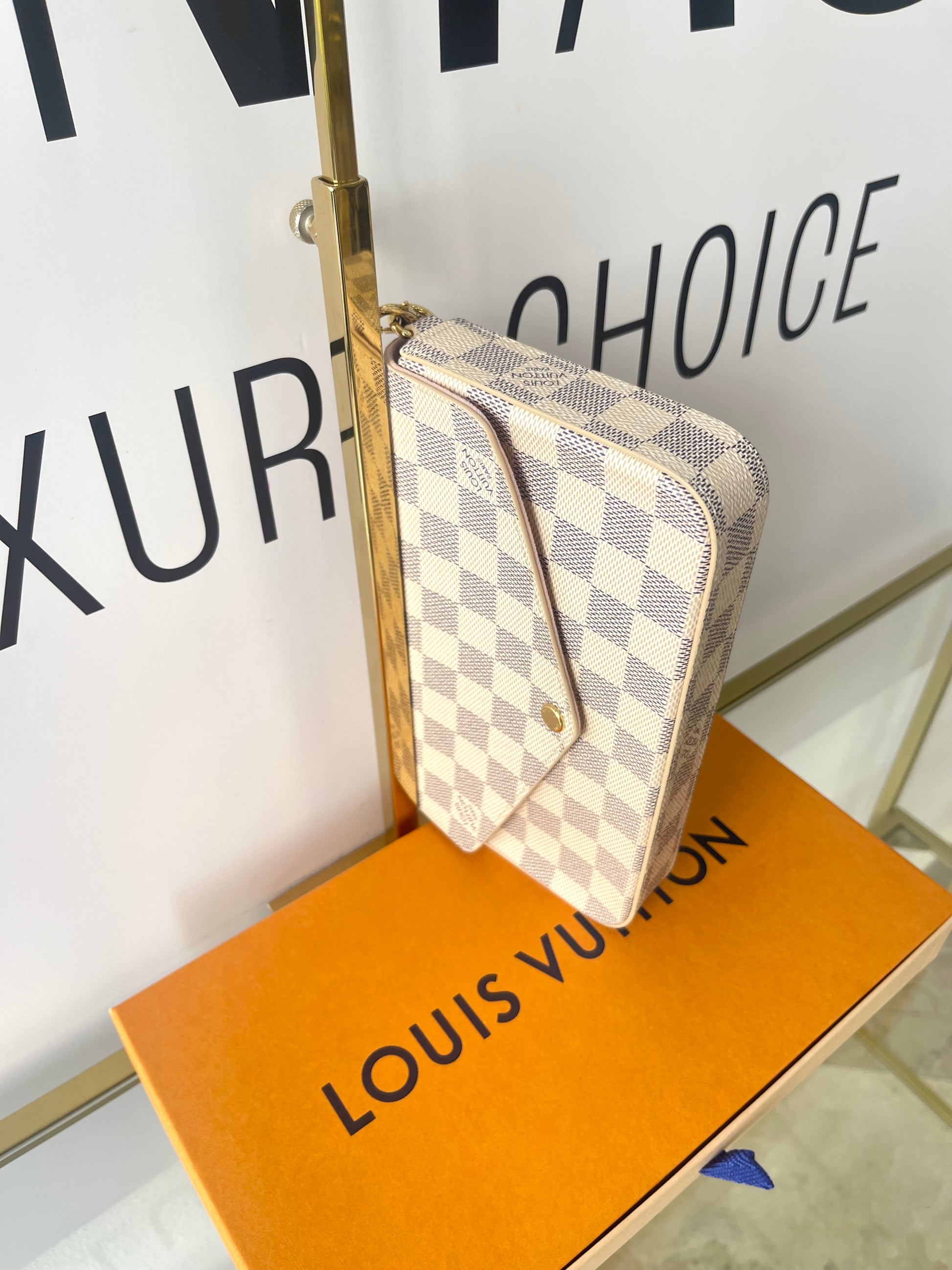 Pochette Félicie Damier Azur Louis Vuitton