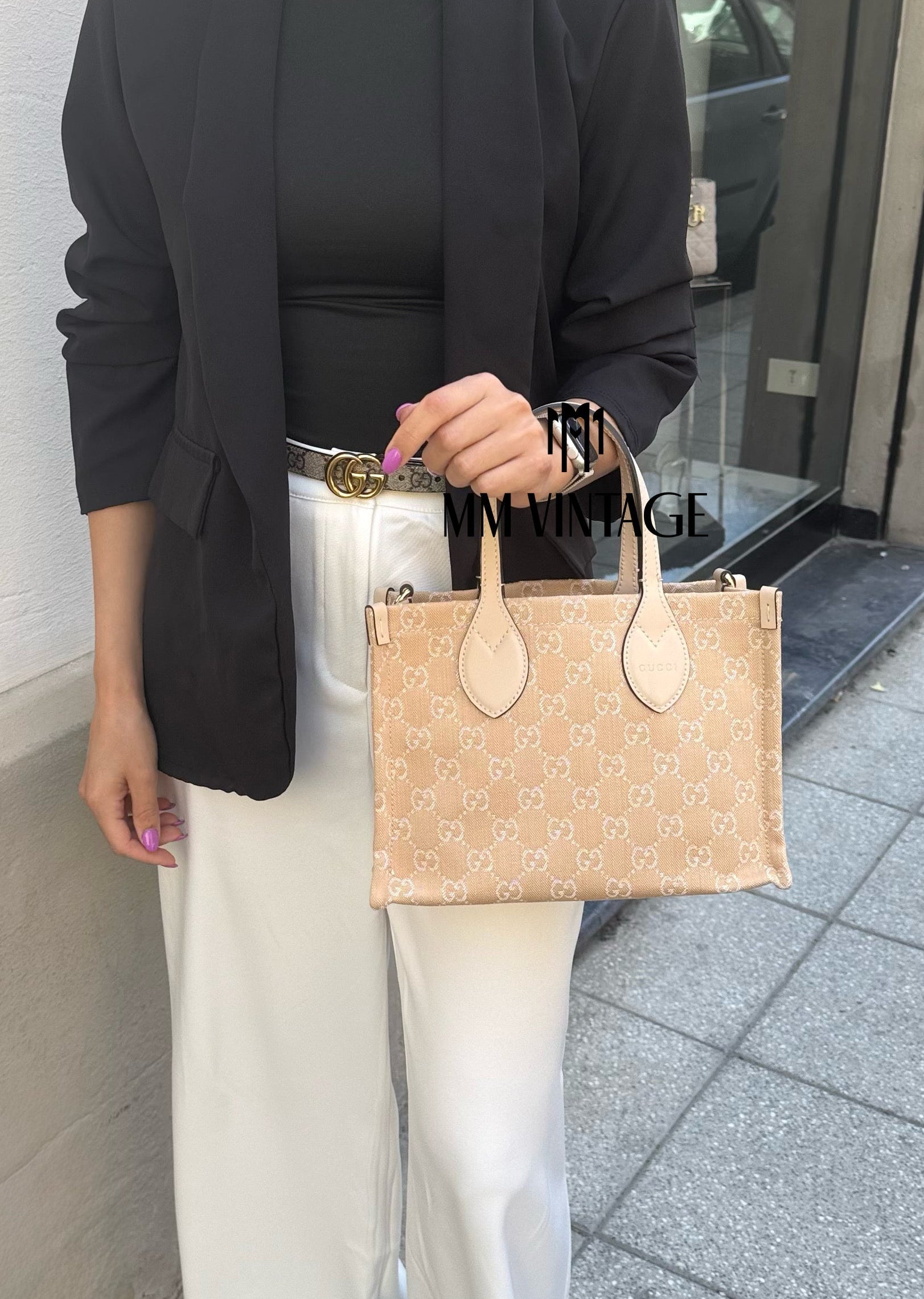Borsa Shopping Ophidia in denim Gucci