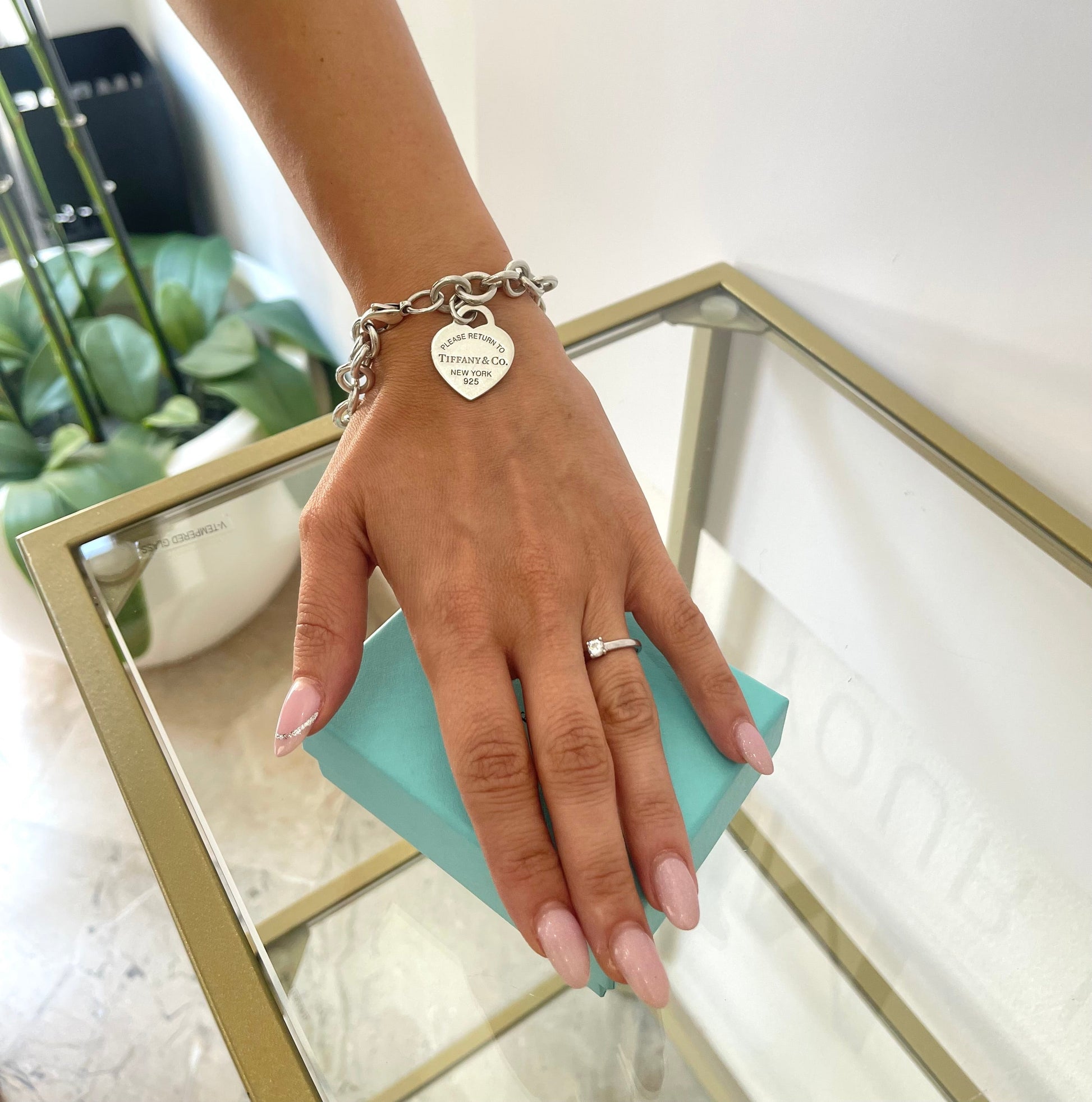 Bracciale a maglie cuore M Tiffany