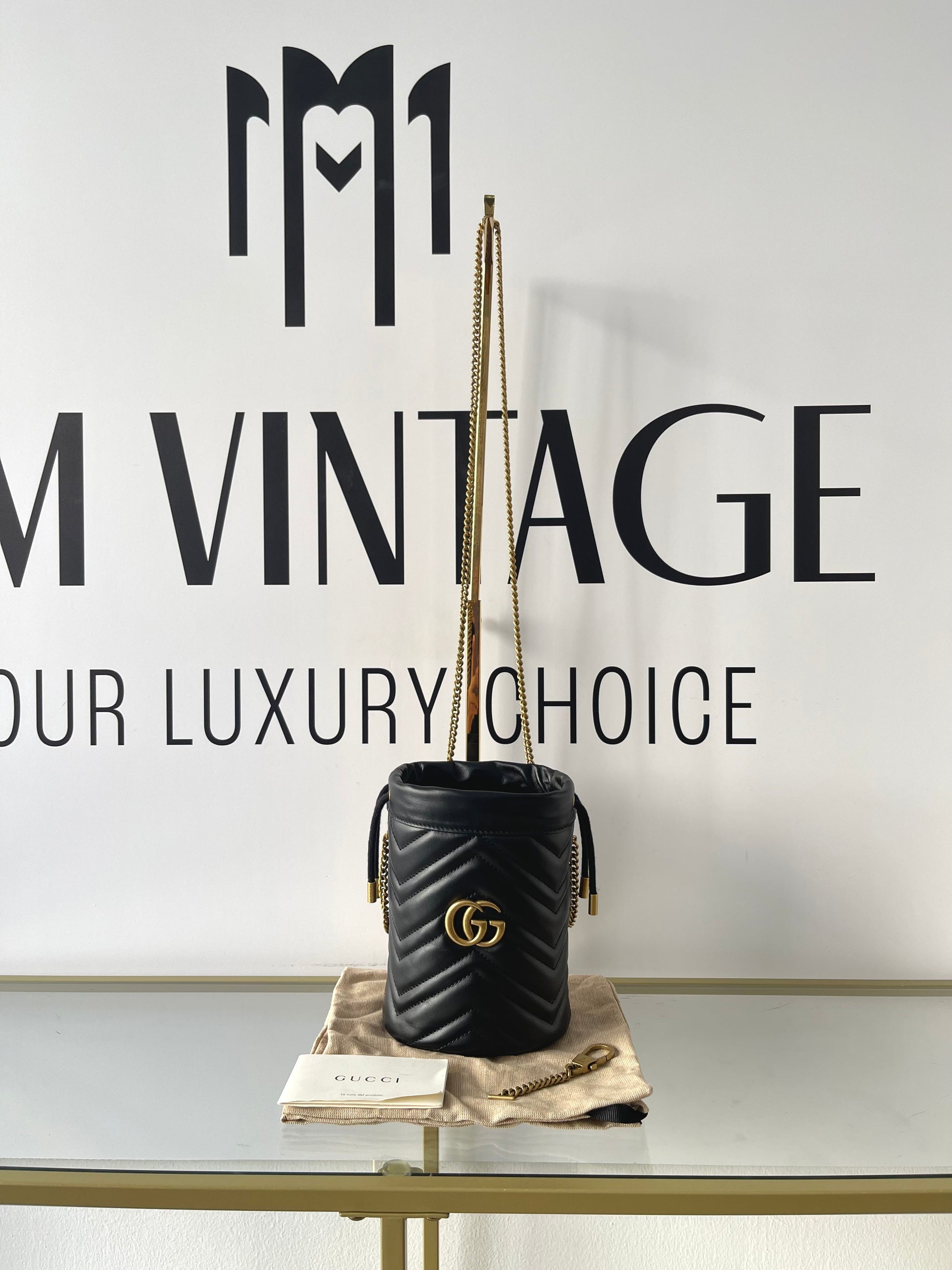 Borsa a secchiello GG Marmont Gucci