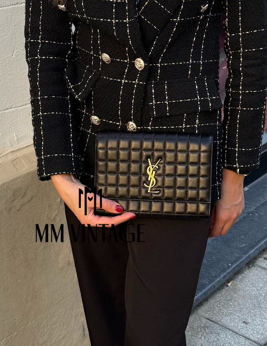 Pochette Cassandre matelassé Saint Laurent