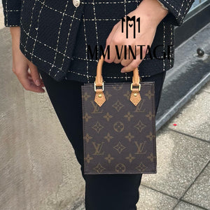 Borsa Petit Sac Plat Monogram Louis Vuitton