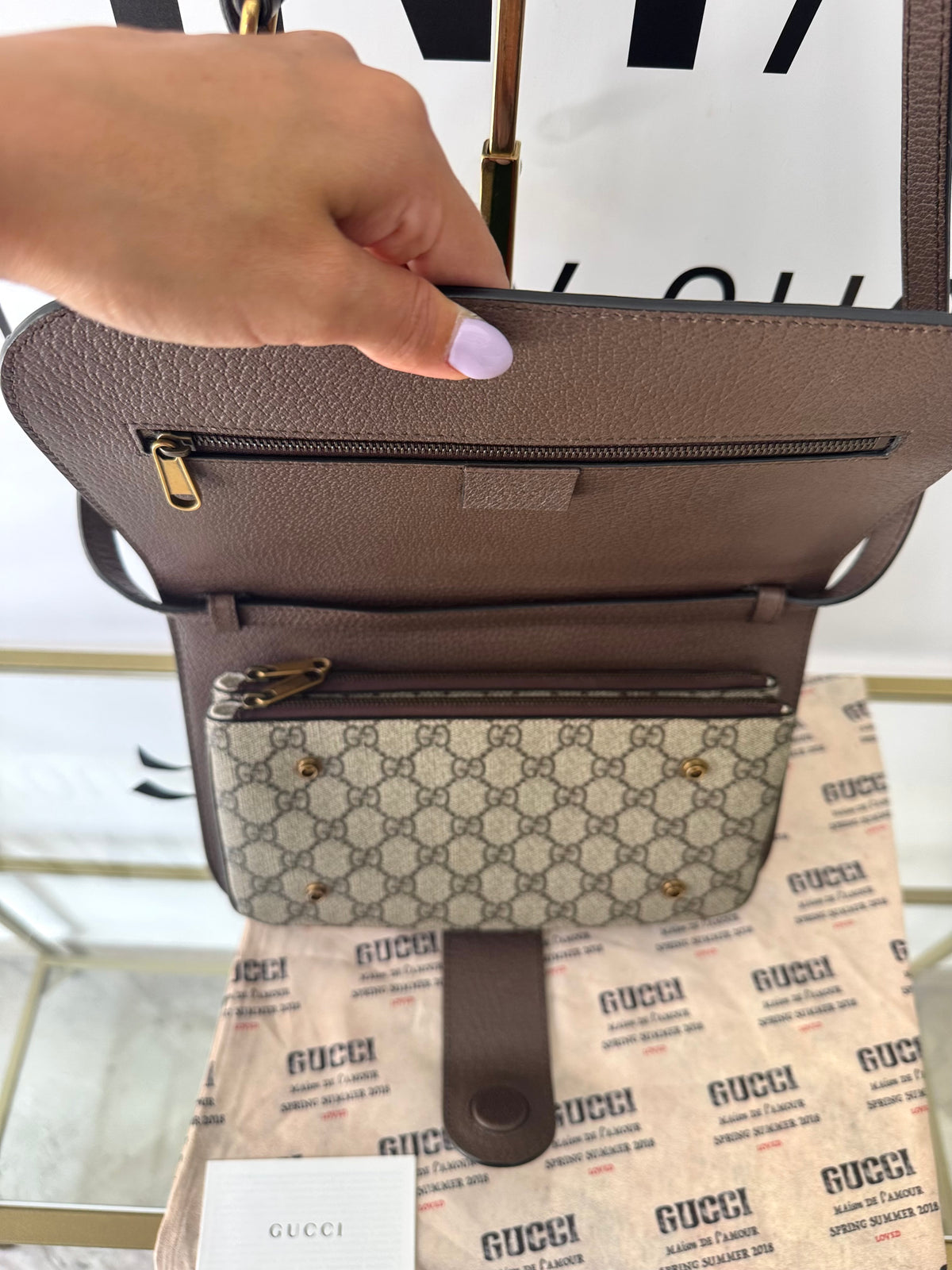 Borsa Ophidia Messenger GG Supreme Gucci