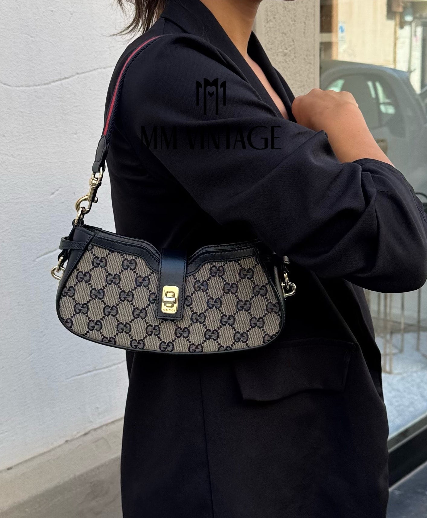 Borsa Moon Side GG Supreme Gucci