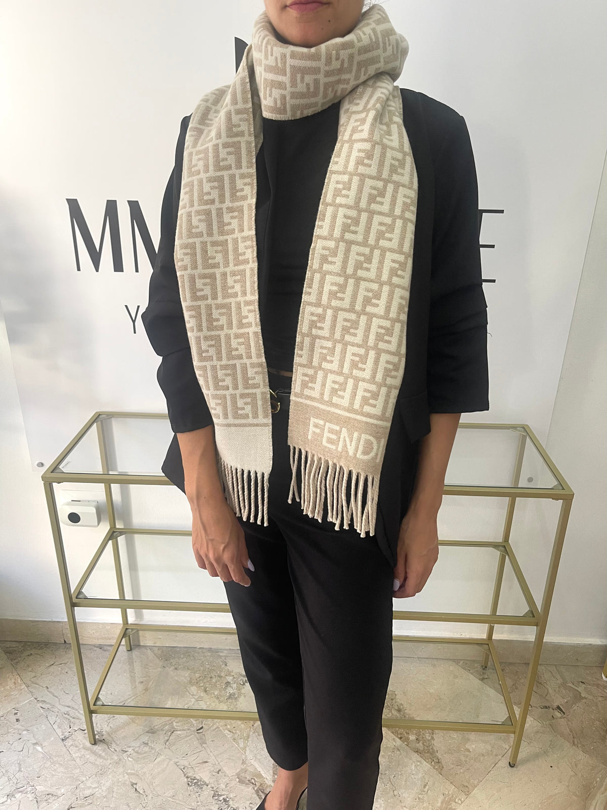 Sciarpa FF Jacquard Fendi