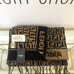 Sciarpa nero/tabacco Fendi
