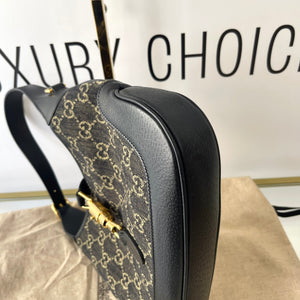 Borsa Jackie 1961 Denim Nero Gucci