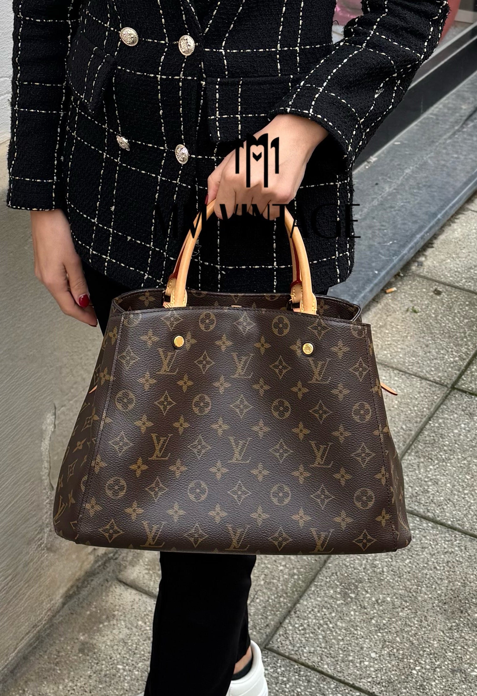 Borsa Montaigne MM Monogram Louis Vuitton