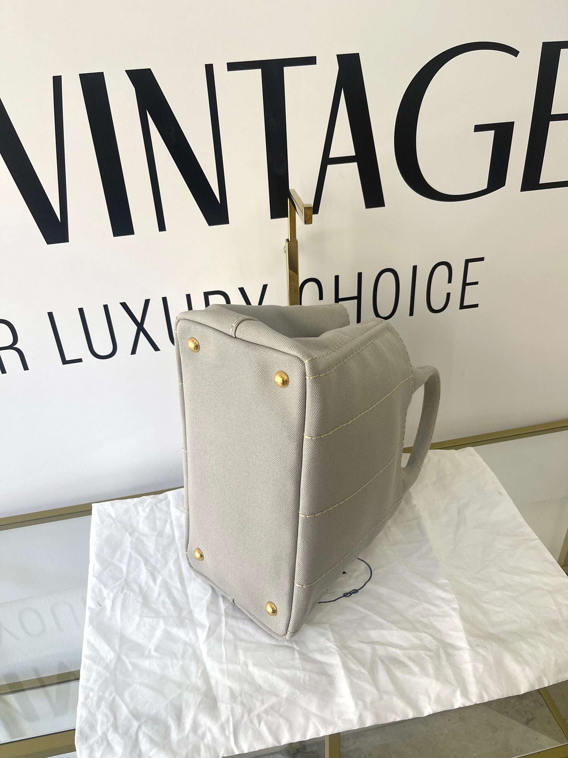 Borsa Shopping Bag Canapa Prada