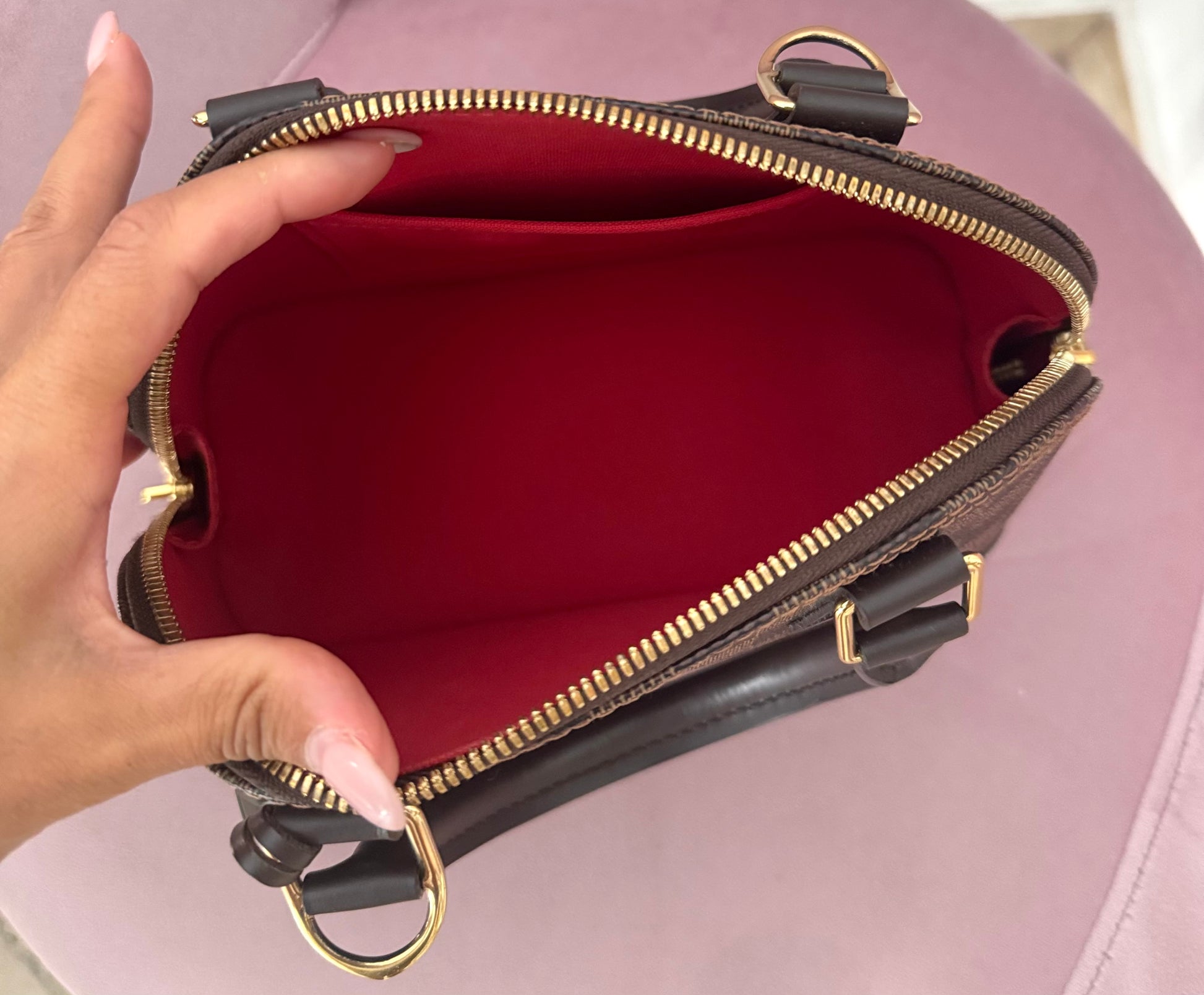 Borsa Alma BB Damier Ébène Louis Vuitton