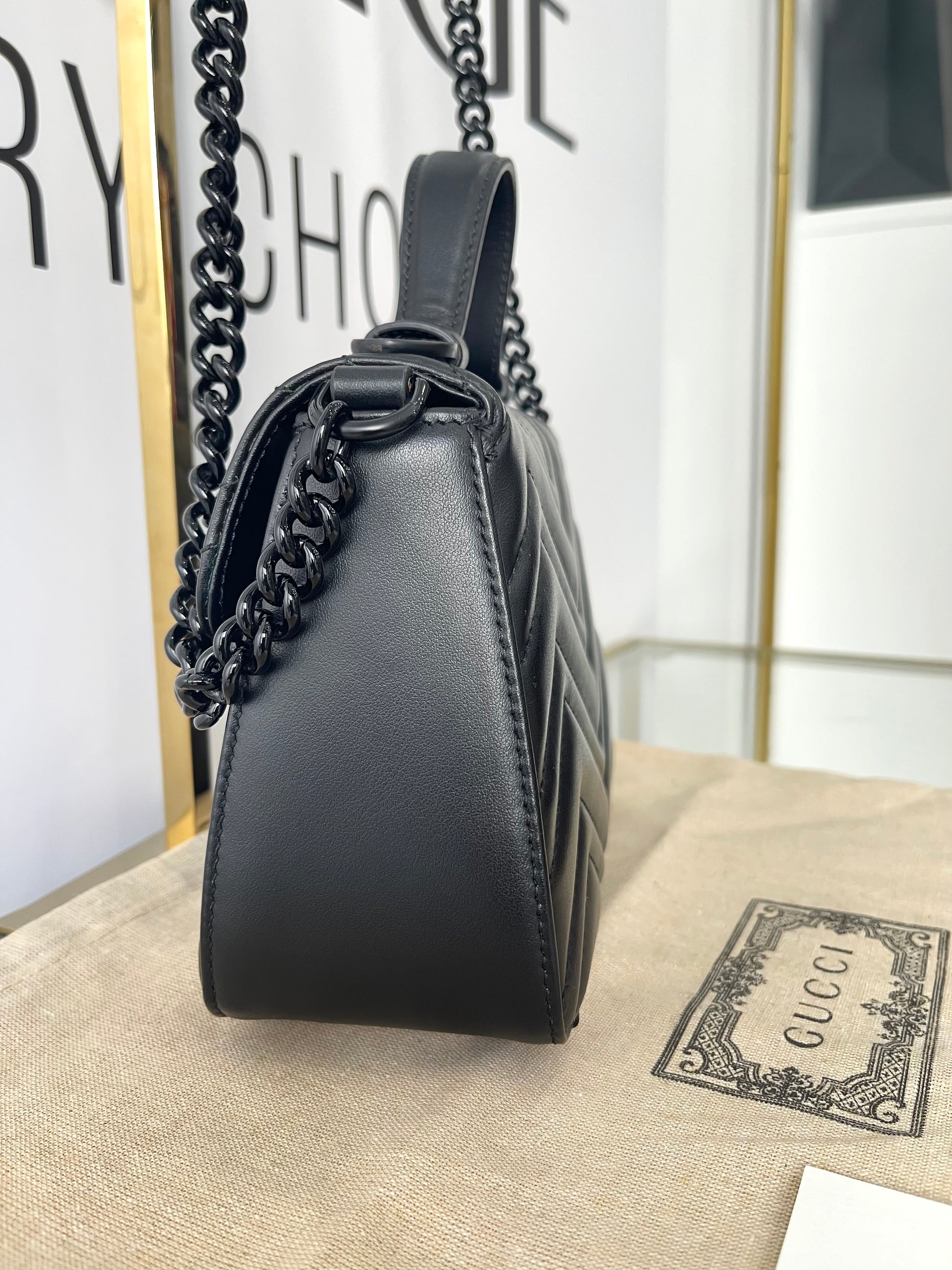 Borsa GG Marmont hw black Gucci