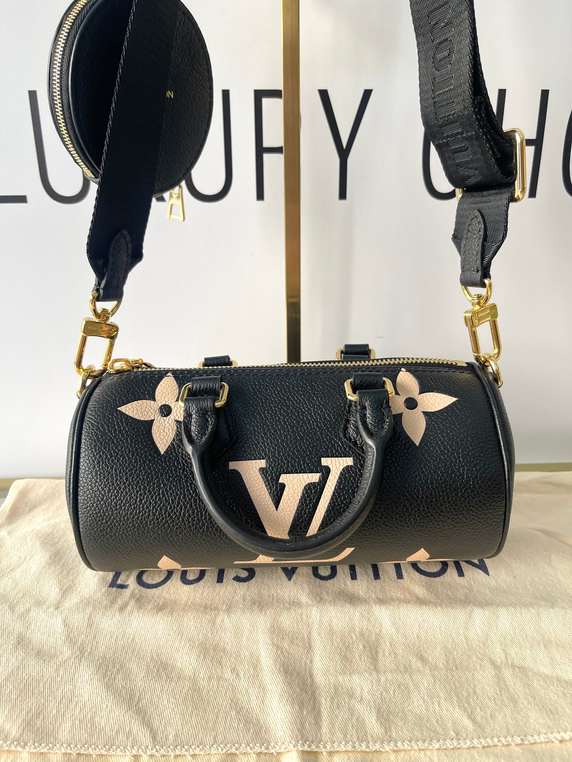 Borsa Papillon BB Monogram Empreinte Bicolor Louis Vuitton