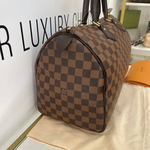 Borsa Speedy 35 Damier Ébène Louis Vuitton