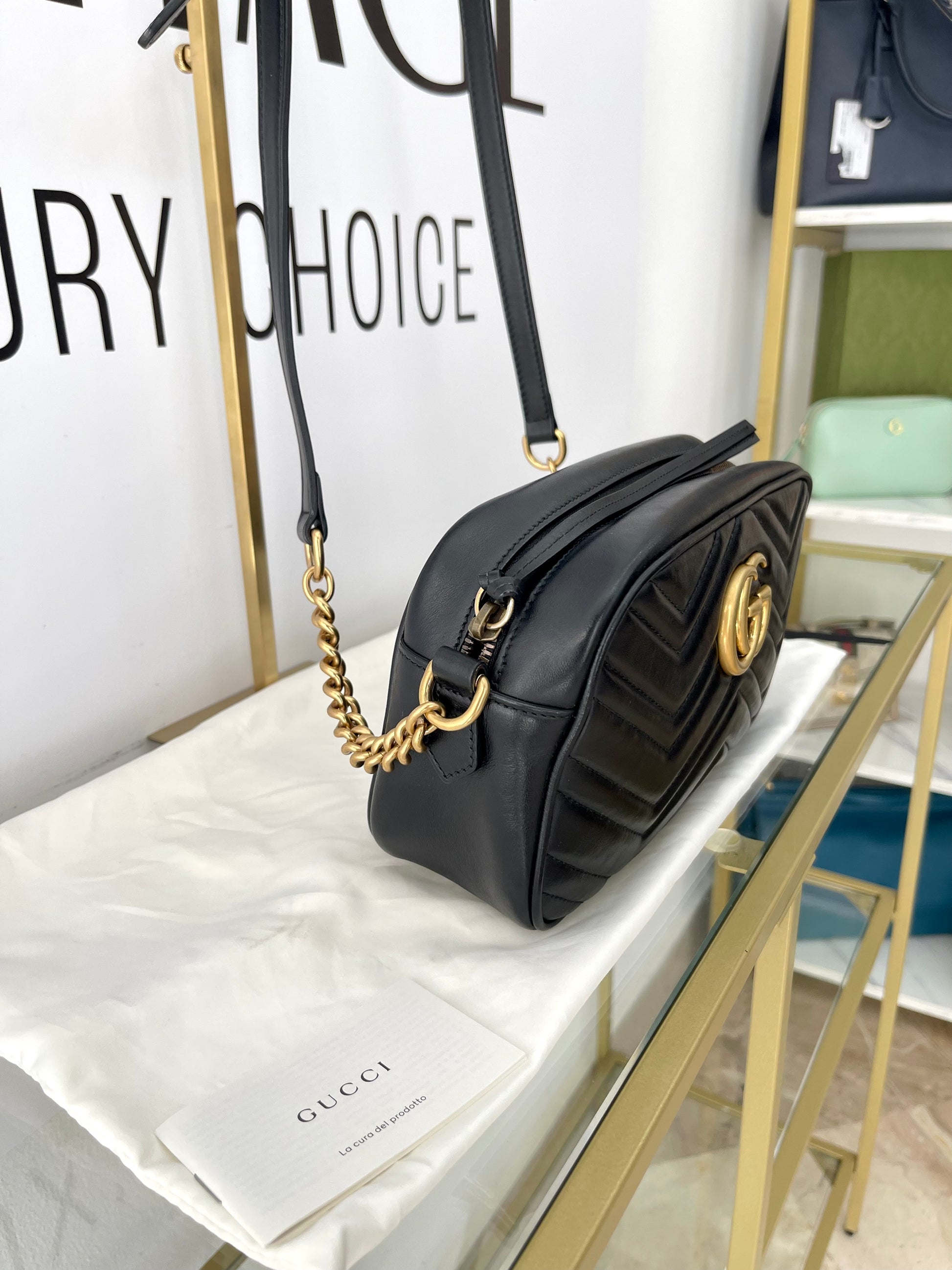Borsa Camera Bag GG Marmont Matelassé Gucci