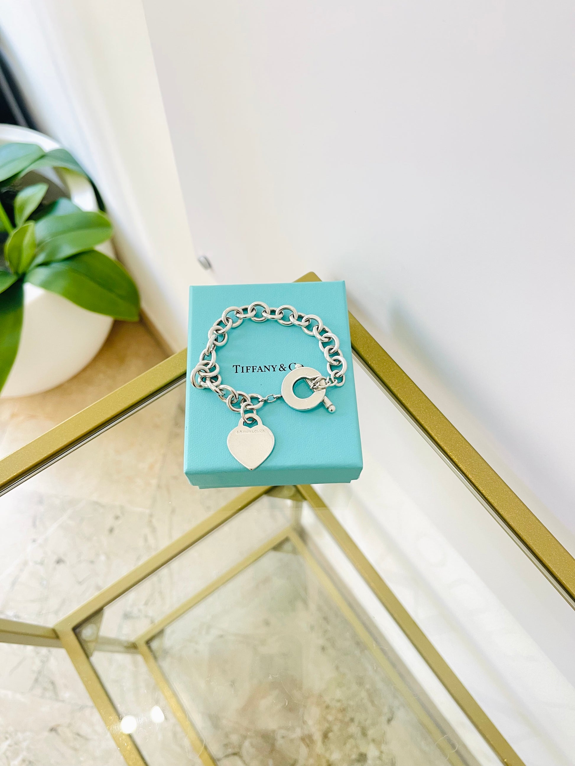 Bracciale a maglie cuore M Toggle Tiffany