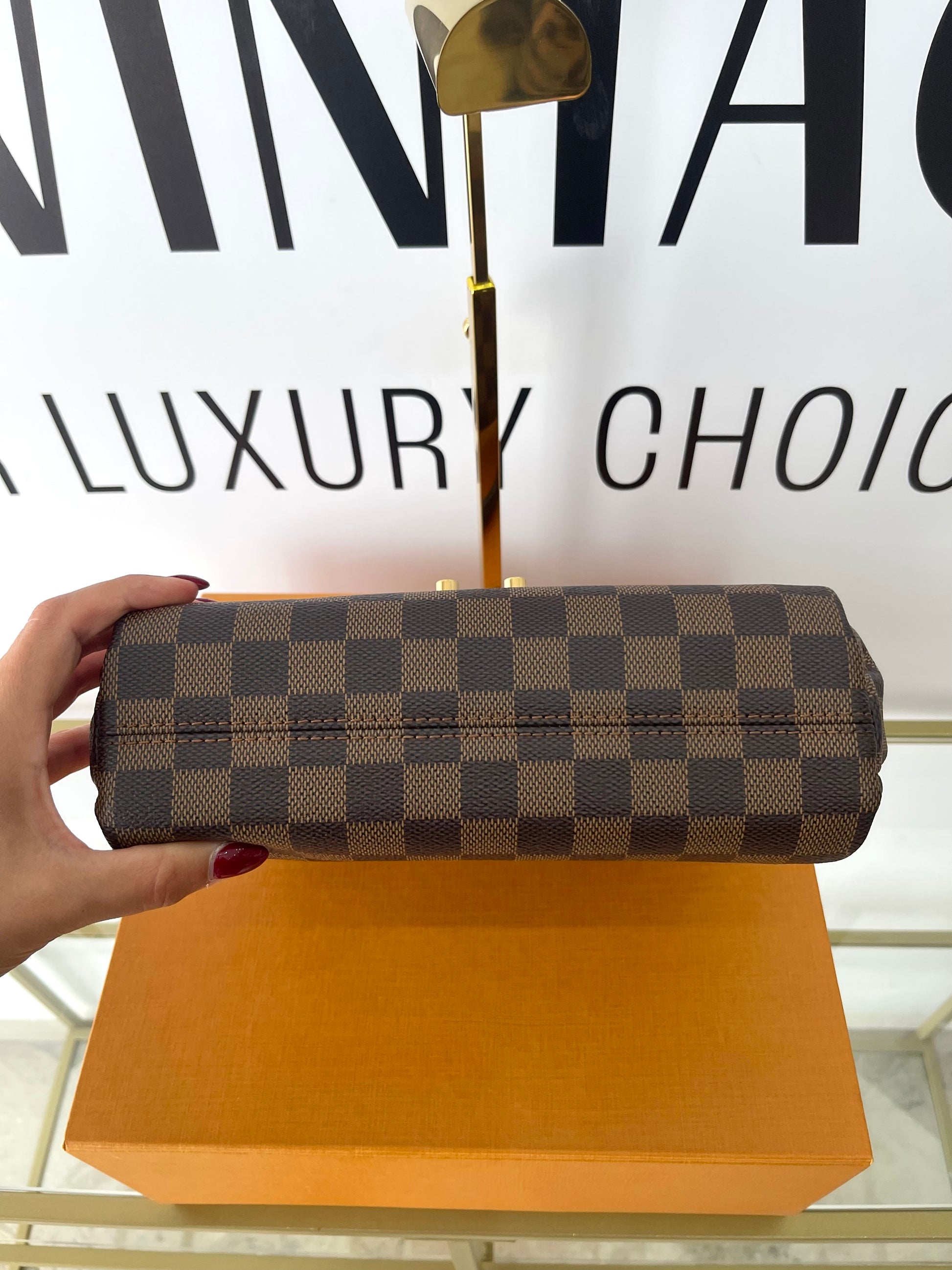 Borsa Croisette Damier Ebène Louis Vuitton