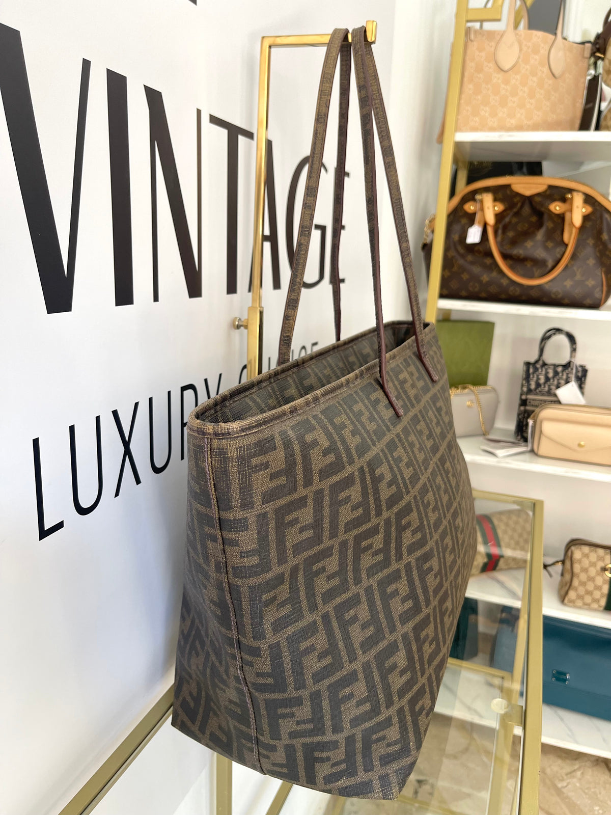 Borsa Shopping Roll FF Zucca Fendi
