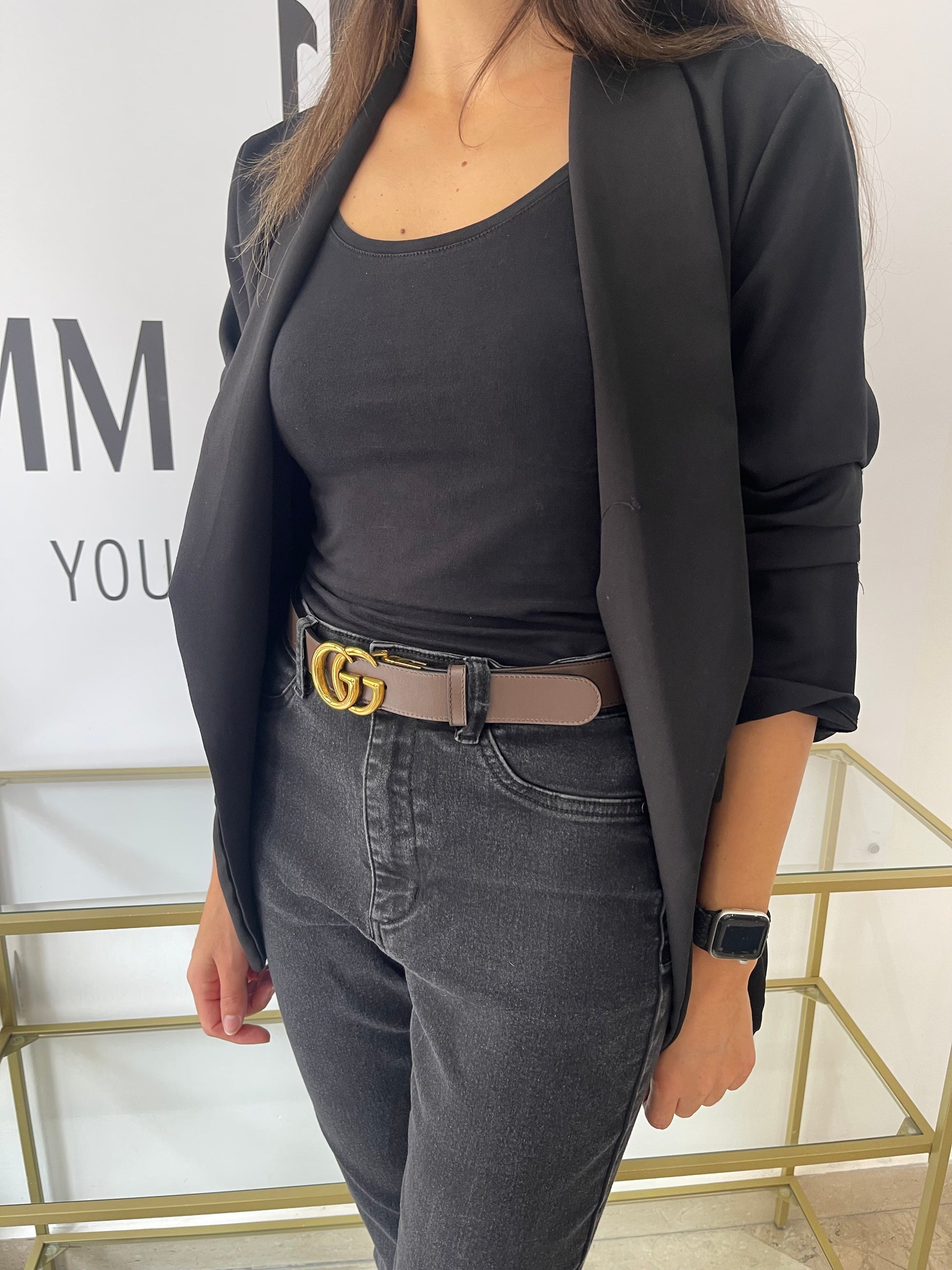 Cintura reversibile GG Marmont Supreme 3 cm Gucci