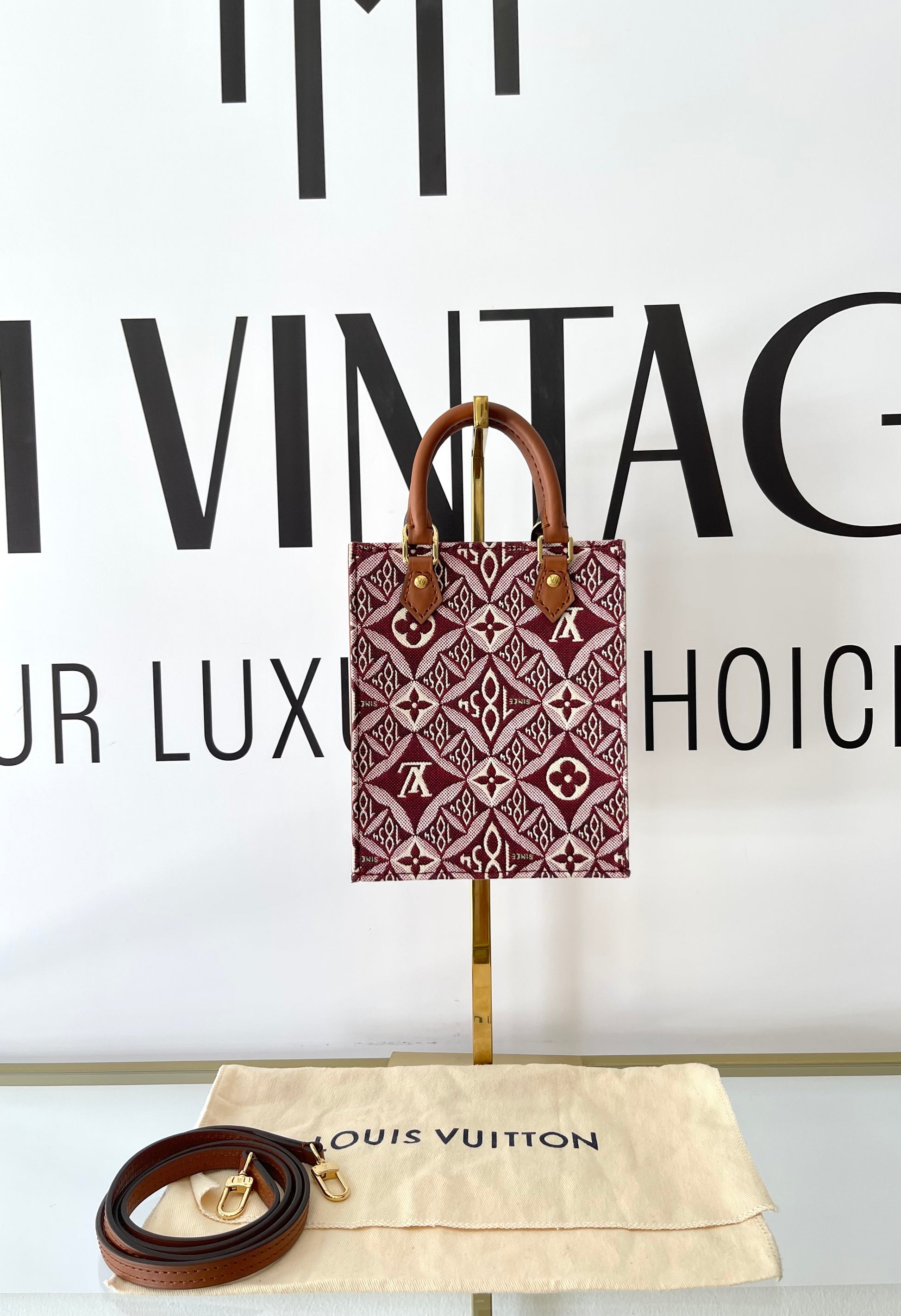 Borsa Petit Sac Plat Jacquard Since 1854 Louis Vuitton