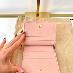 Portafoglio con logo Gucci rosa chiaro