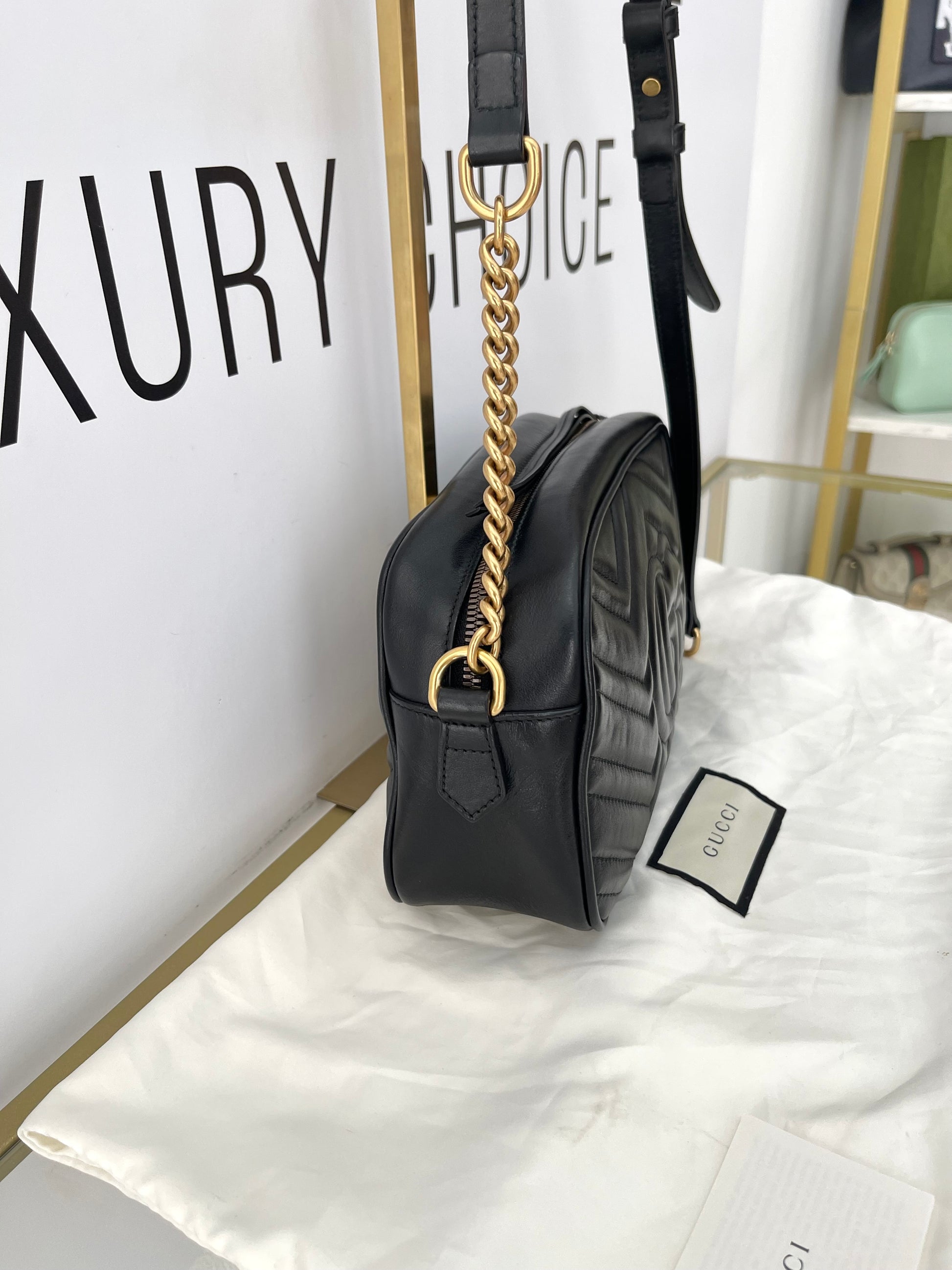 Borsa Camera Bag GG Marmont Matelassé Gucci