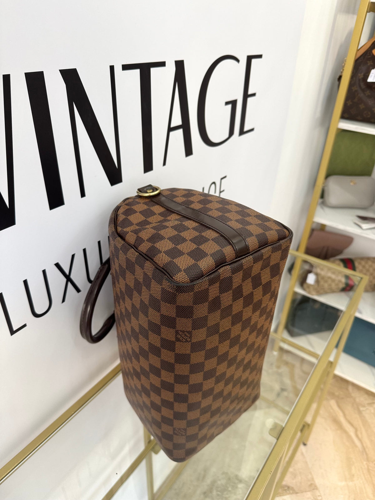 Borsa Speedy Bandoulière 30 Damier Ébène Louis Vuitton