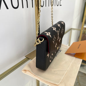 Pochette Félicie Monogram Empreinte Bicolor Louis Vuitton