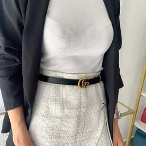 Cintura reversibile GG Marmont 2 cm Gucci