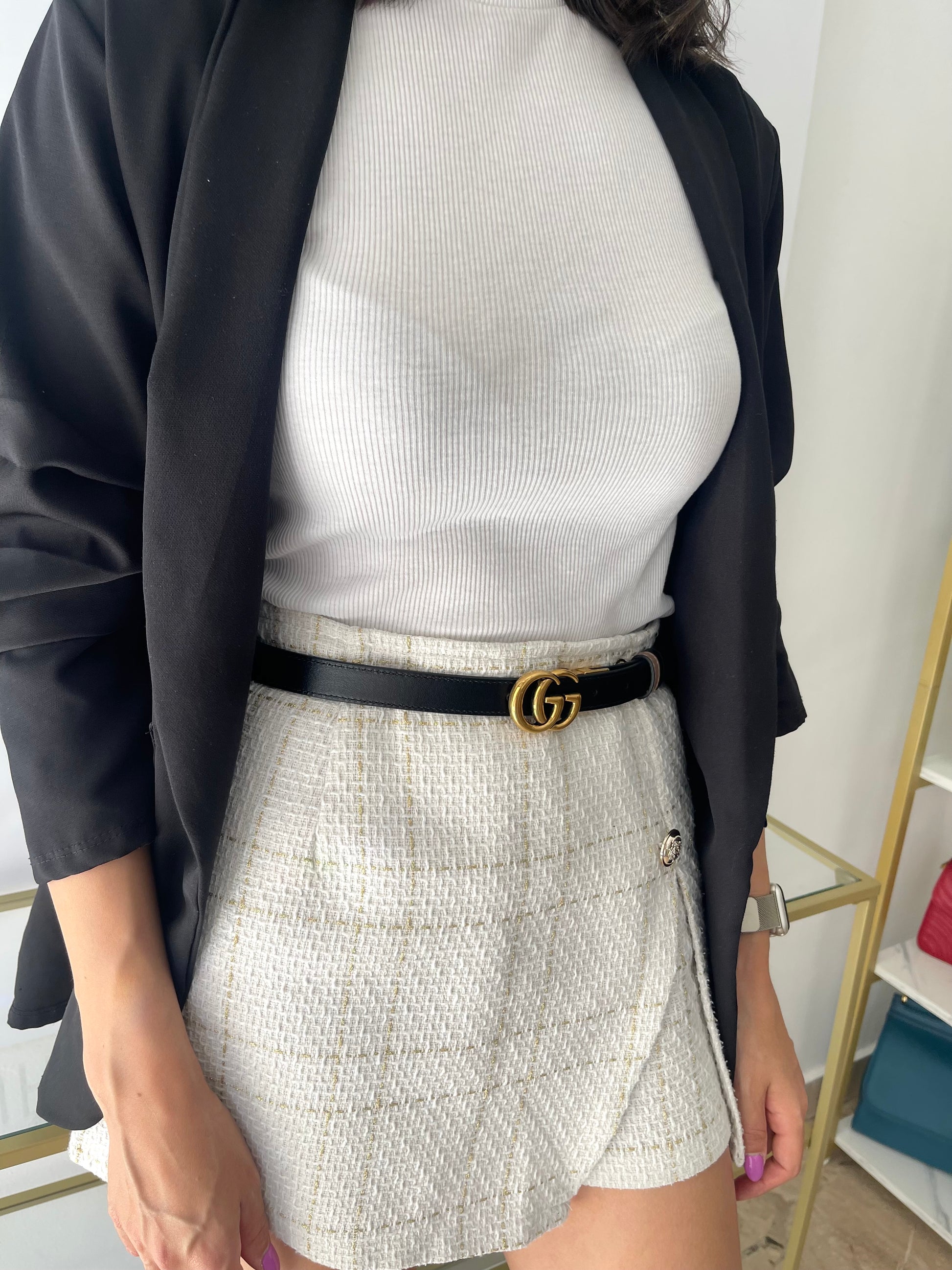 Cintura reversibile GG Marmont 2 cm Gucci