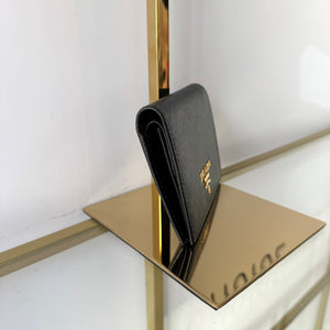 Portafoglio in Saffiano nero Prada