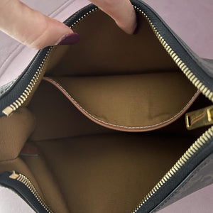 BORSA AVA IN TELA TRIOMPHE E PELLE DI VITELLO CELINE