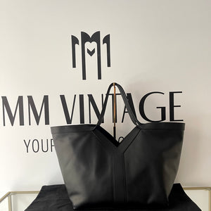 Tote Bag Y maxi in pelle martellata Saint Laurent