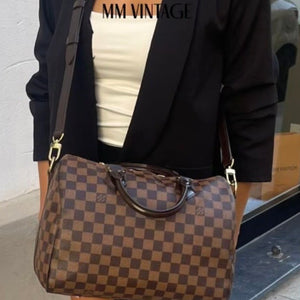 Borsa Speedy Bandoulière 30 Damier Ébène Louis Vuitton