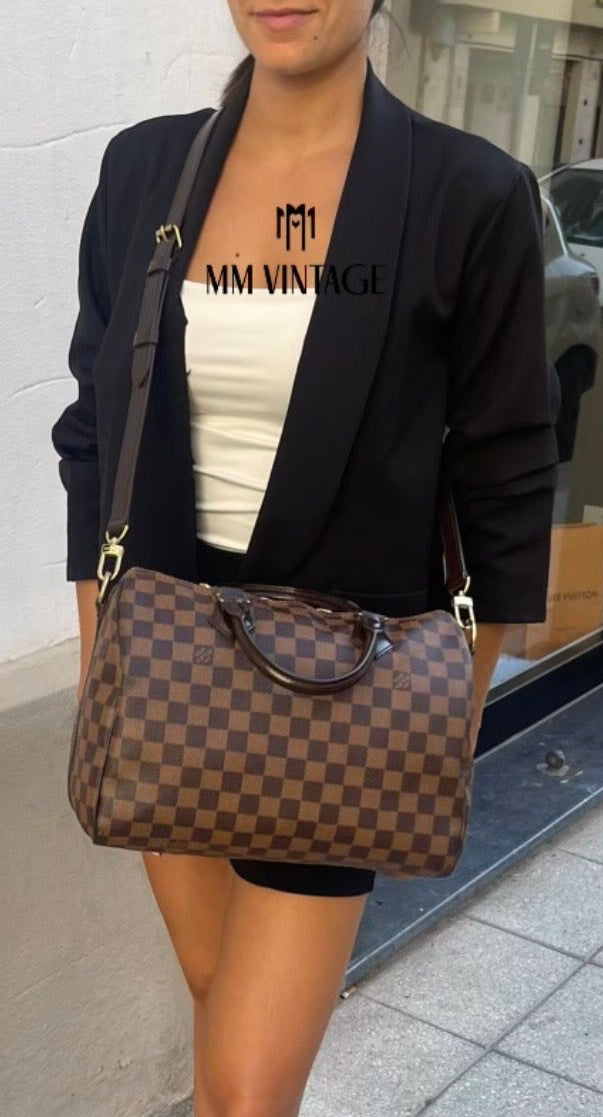 Borsa Speedy Bandoulière 30 Damier Ébène Louis Vuitton