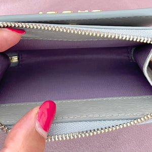 Portafoglio con logo Gucci grigio chiaro