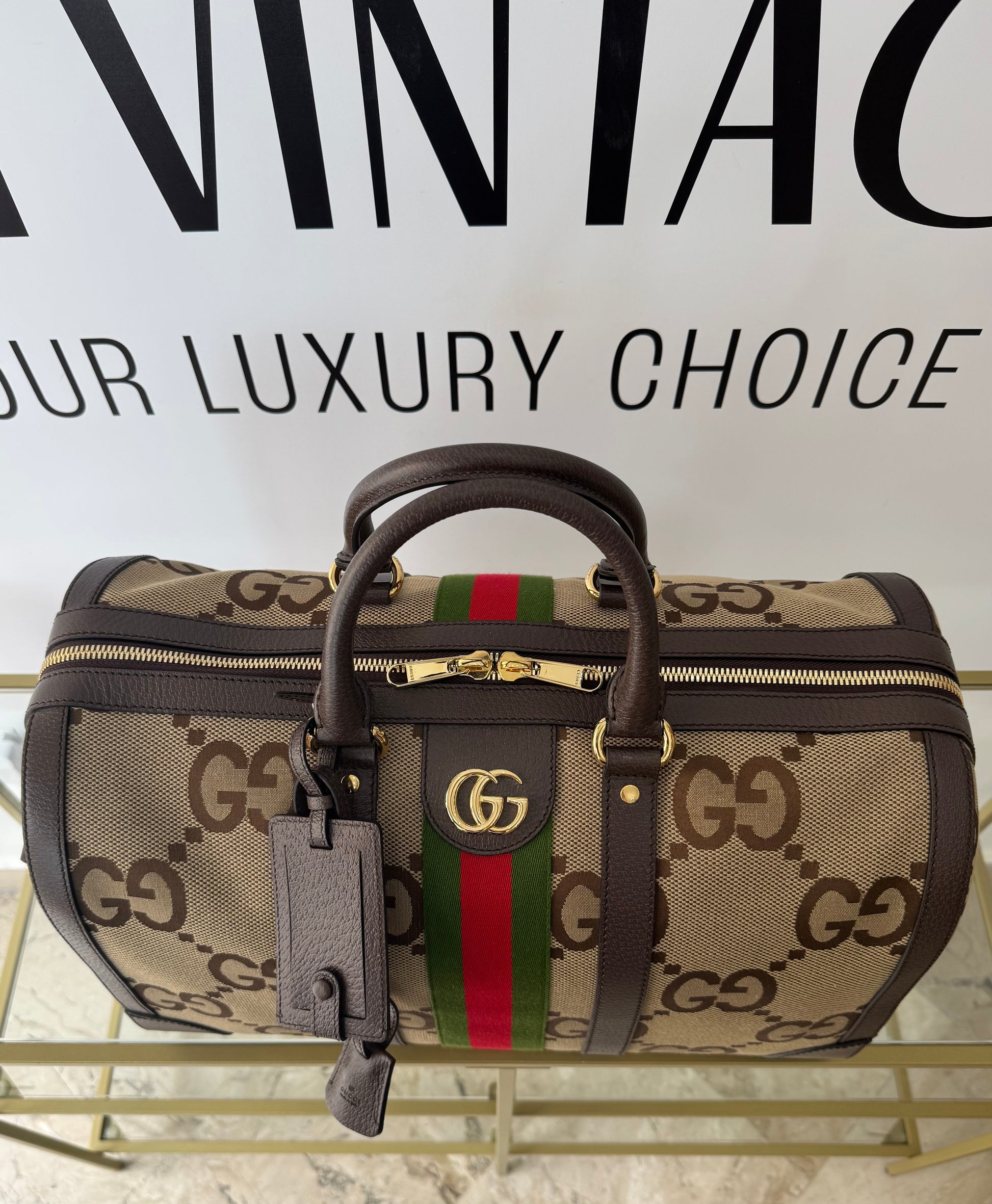 Borsone Savoy GG Jumbo Gucci