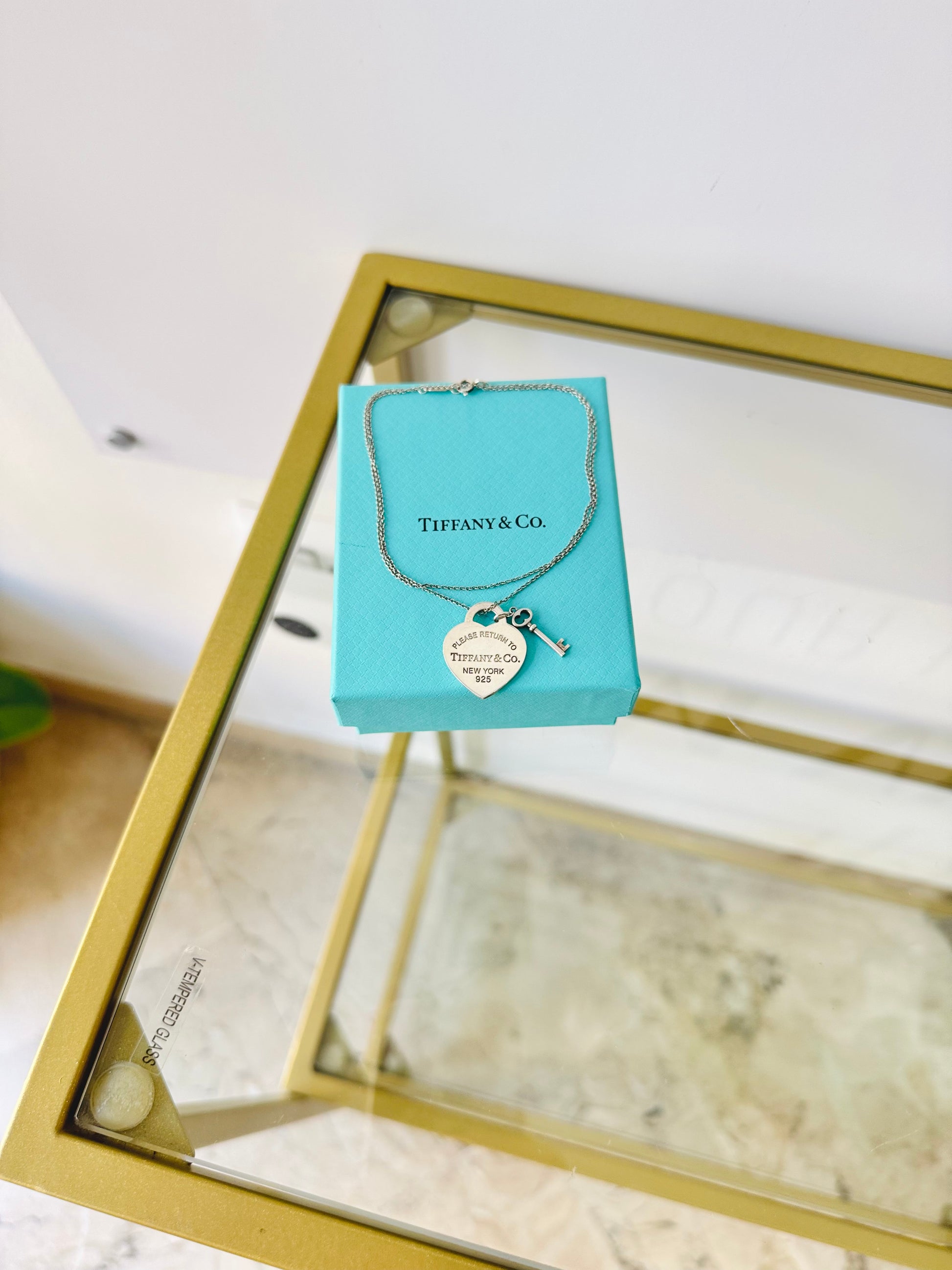 Girocollo cuore M con Chiave Tiffany