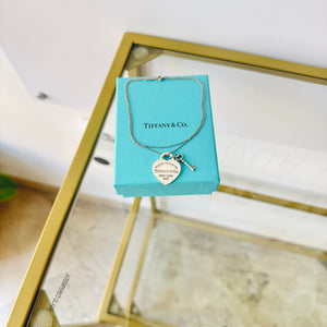 Girocollo cuore M con Chiave Tiffany