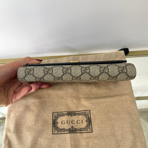 Portafoglio Continental GG Marmont Bicolore Gucci