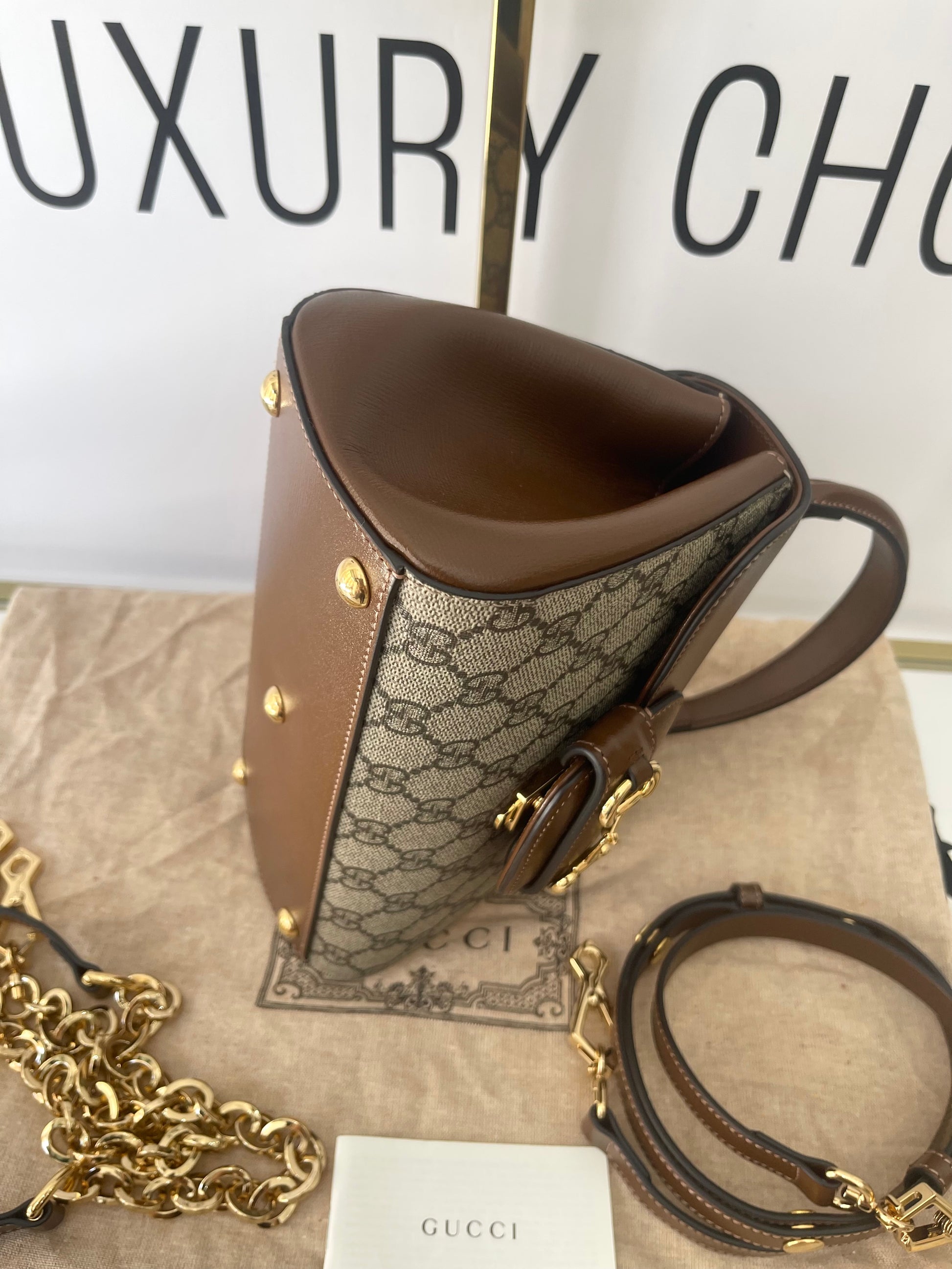 Borsa Horsebit 1955 GG Supreme Gucci