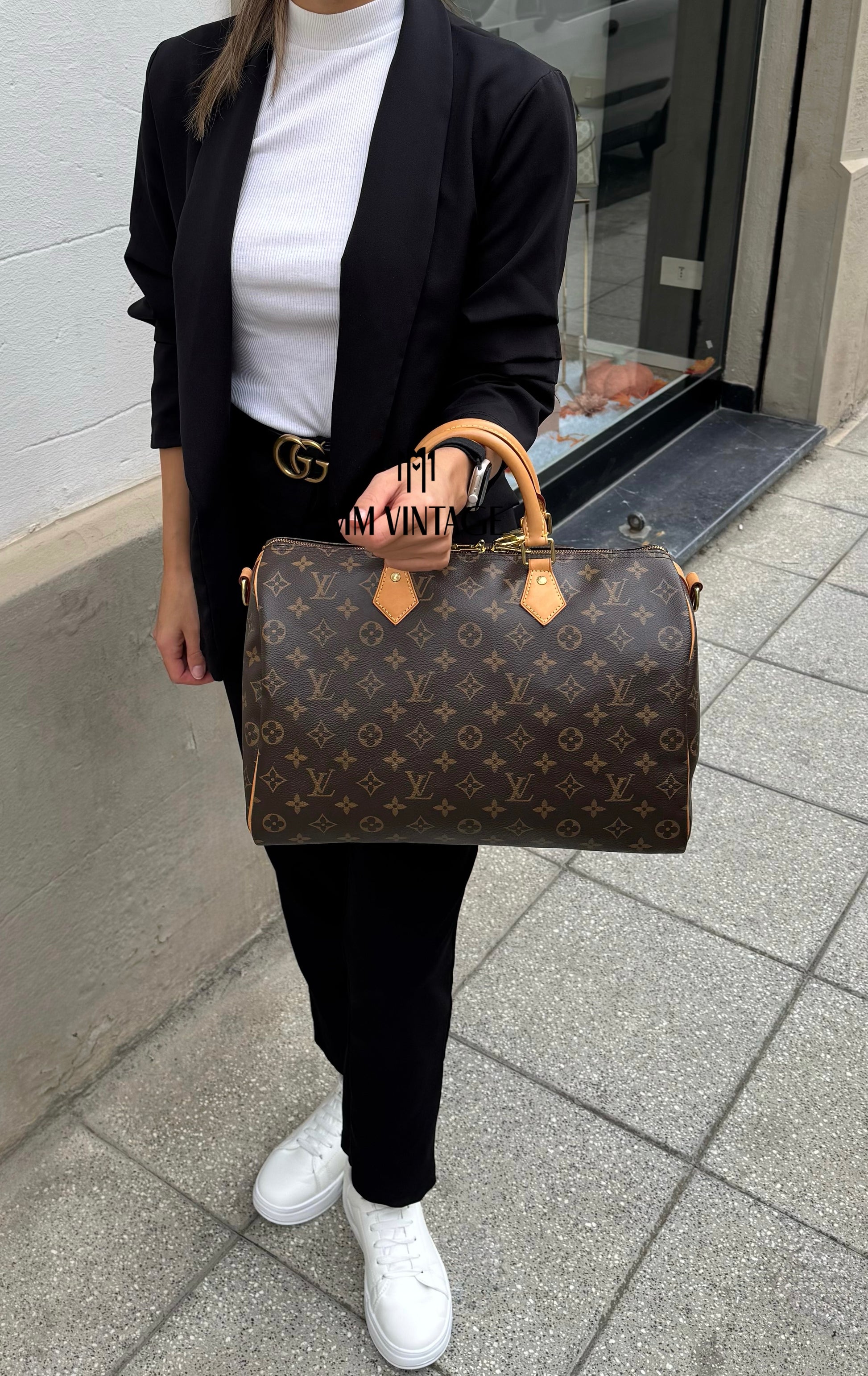 Borsa Speedy 35 Bandoulière Monogram Louis Vuitton