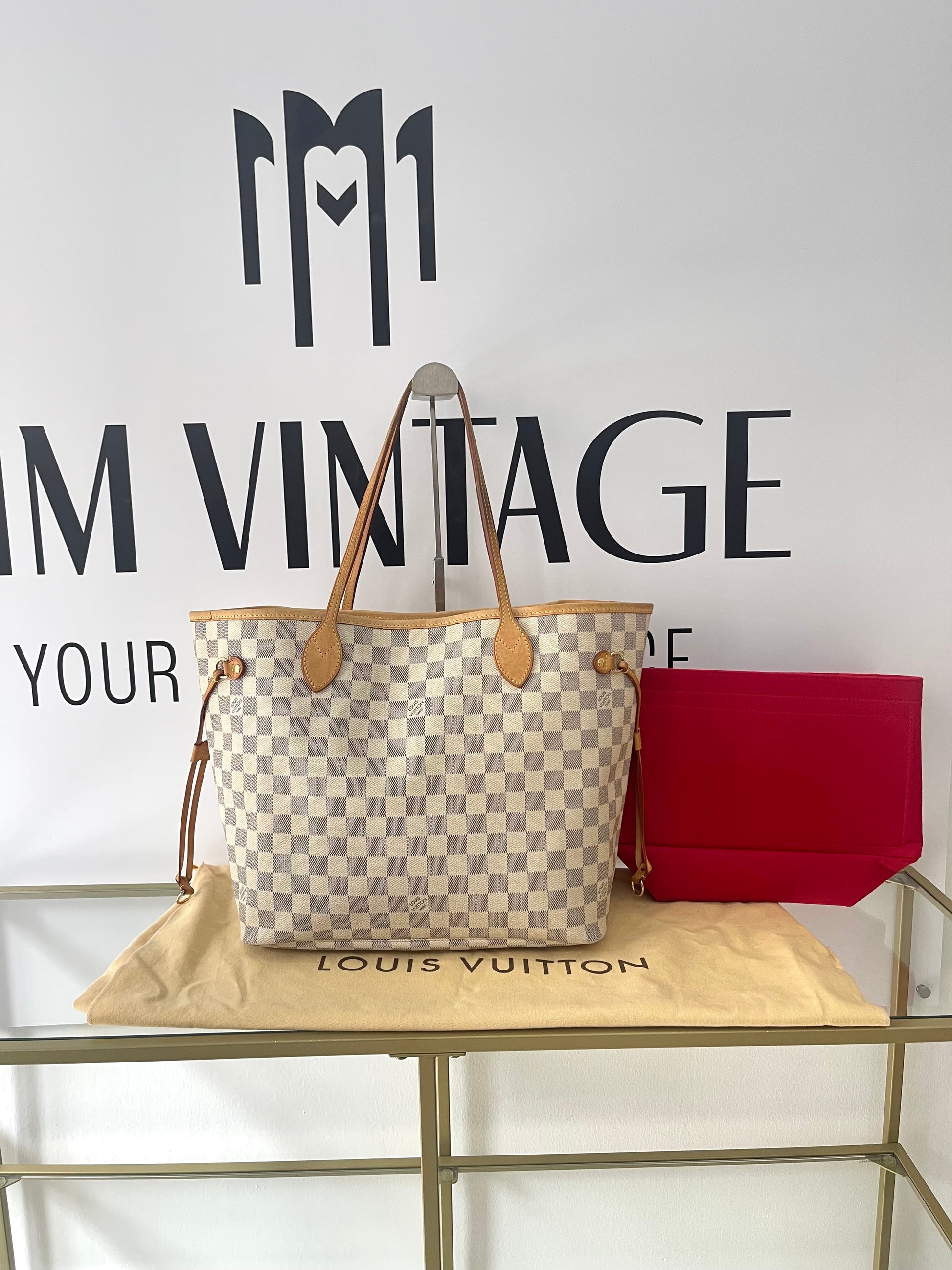 Borsa Neverfull MM Damier Azur Louis Vuitton