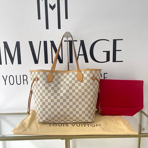 Borsa Neverfull MM Damier Azur Louis Vuitton