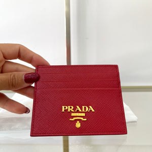 Portacarte in Saffiano Prada