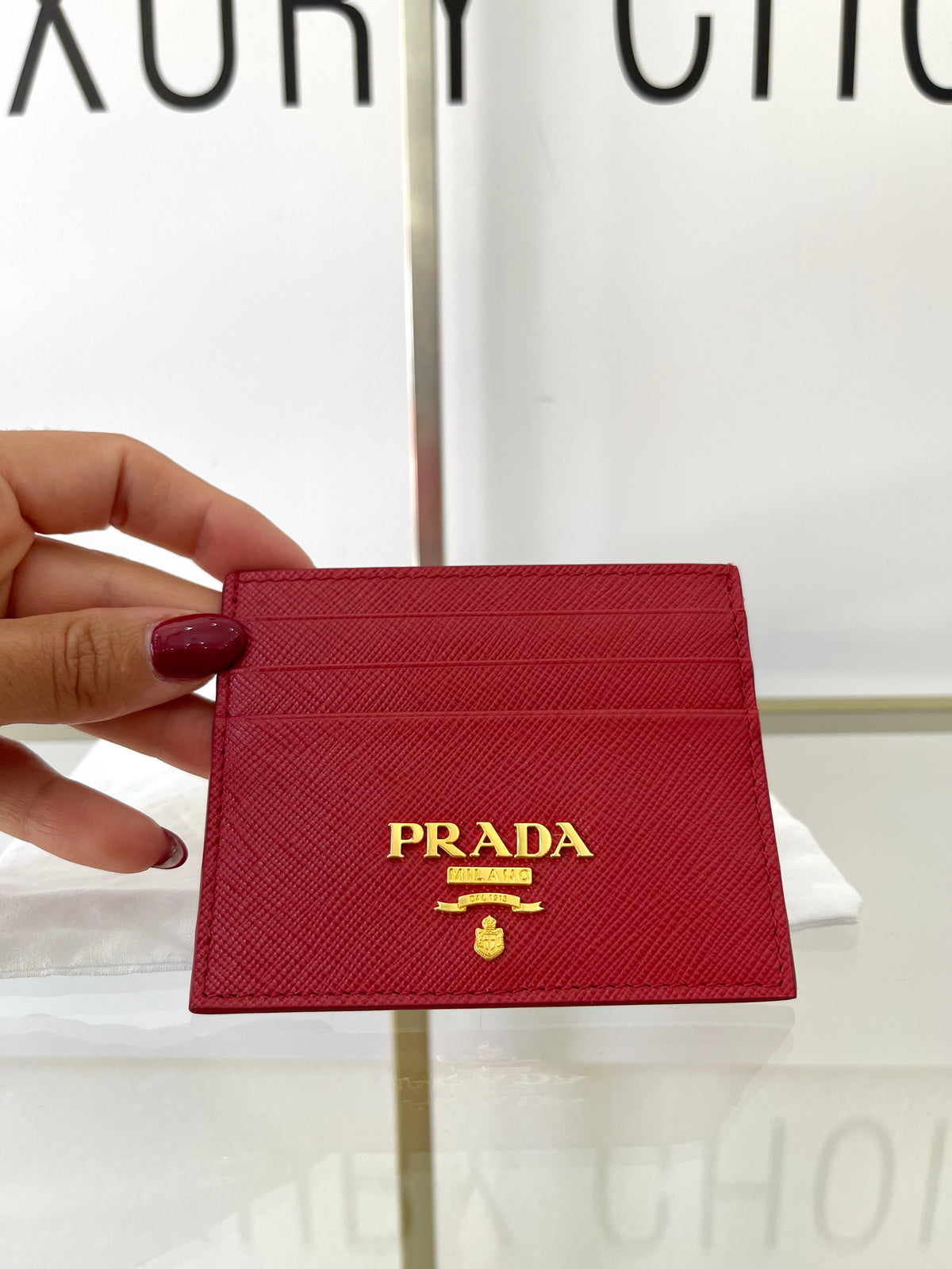 Portacarte in Saffiano Prada