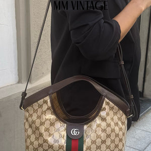Borsa Shopping Giglio GG Crystal Gucci