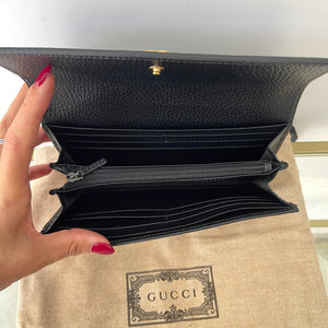 Portafoglio Continental GG Marmont Bicolore Gucci