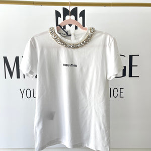 T-Shirt in cotone Miu Miu