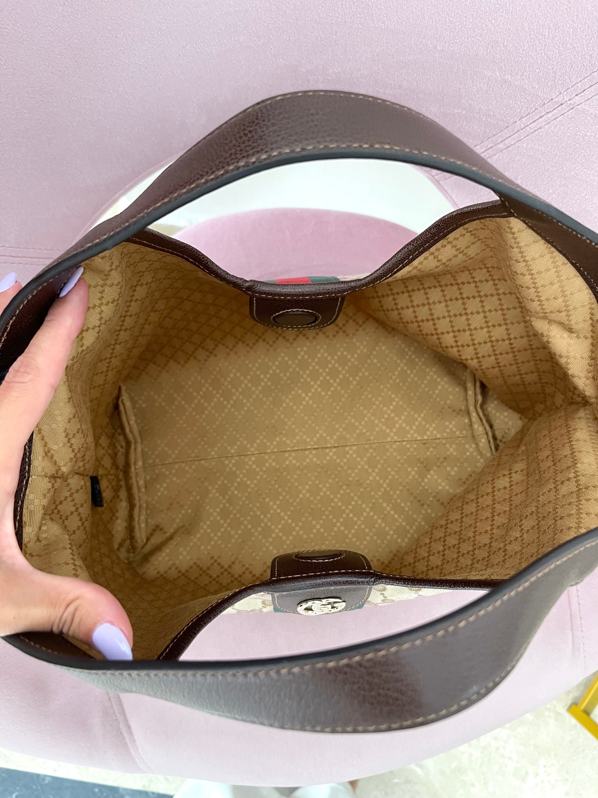 Borsa Shopping Giglio GG Crystal Gucci
